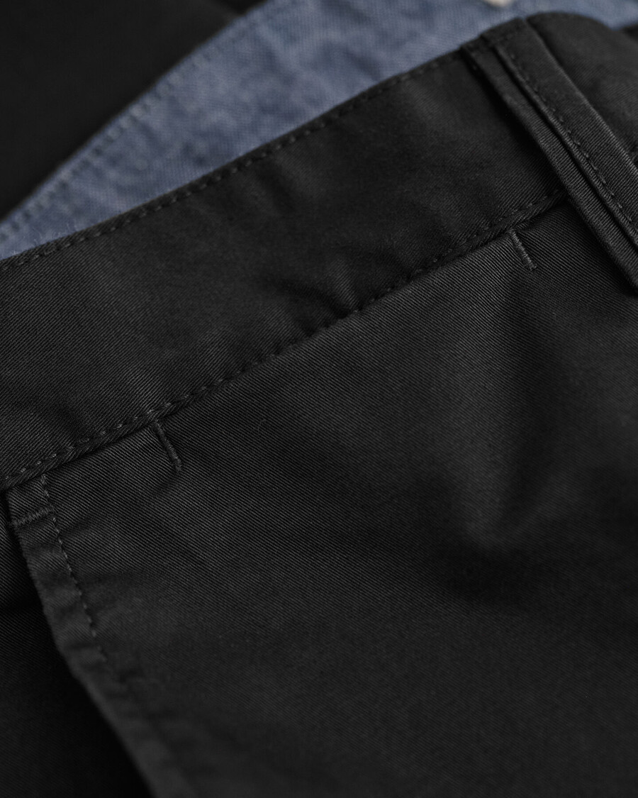 pantaloni chino in twill vestibilità regolare - nero