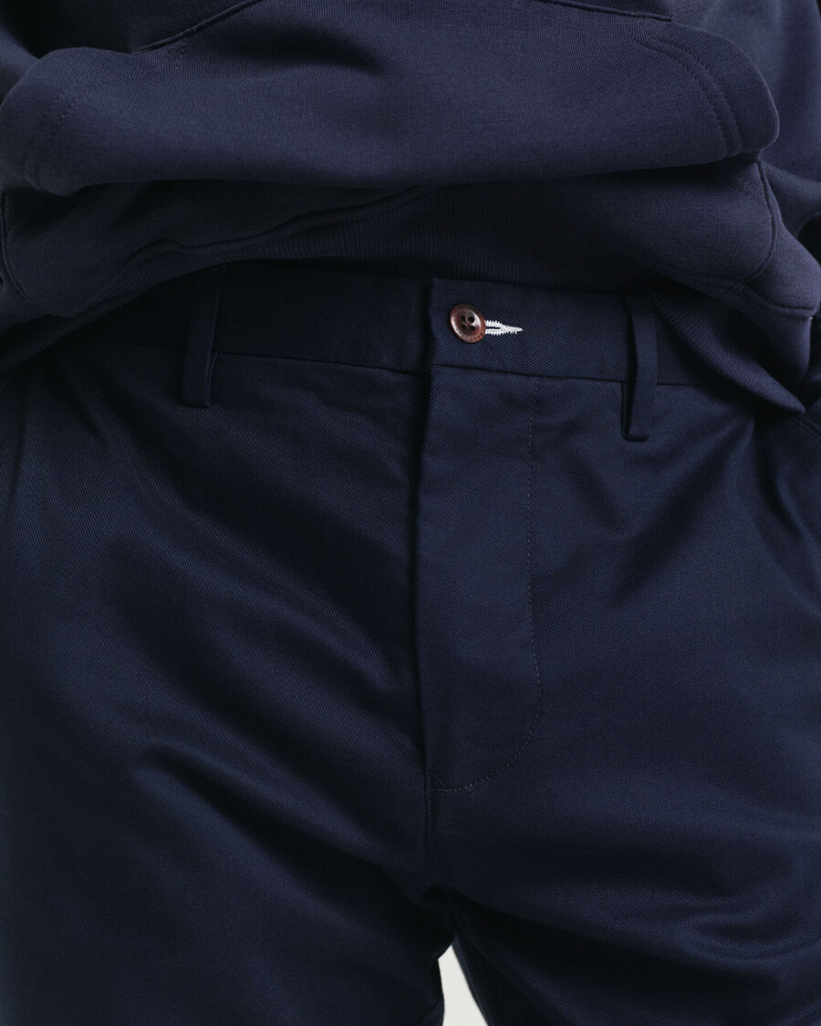 pantaloni chino regular fit - blu marino