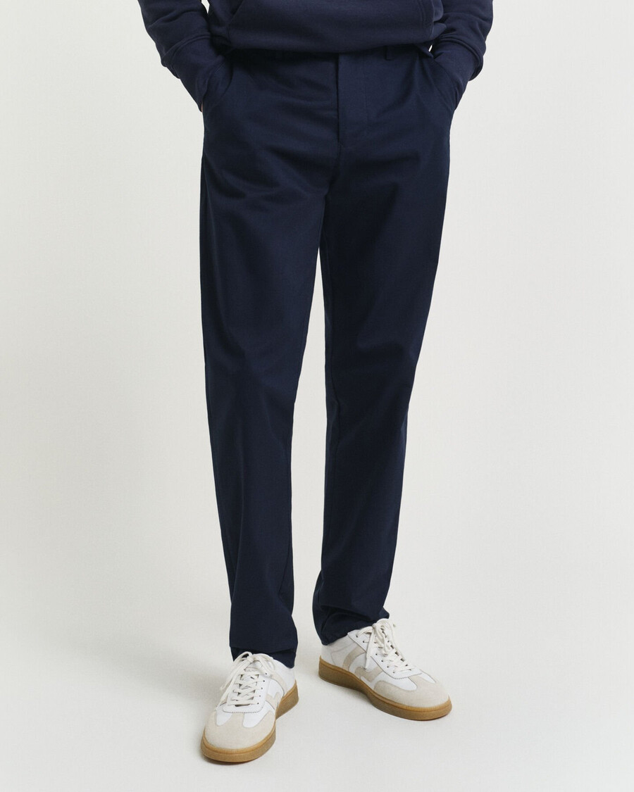 pantaloni chino regular fit - blu marino