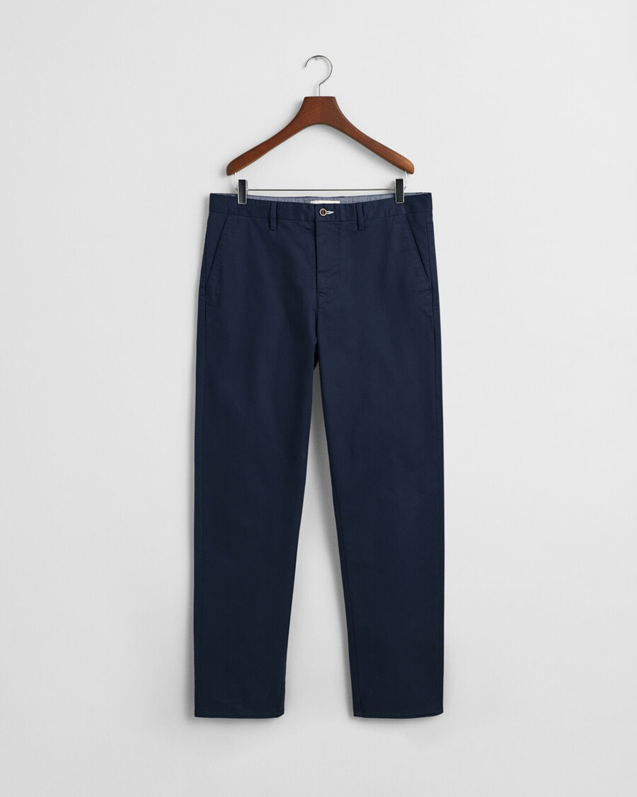 pantaloni chino regular fit - blu marino
