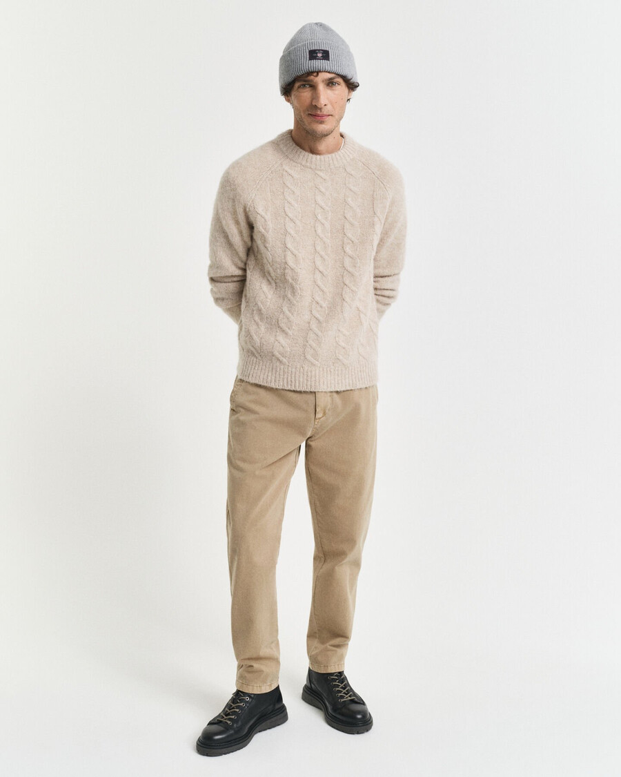 pantaloni chino affusolati regular fit surplus - grigio talpa chiaro