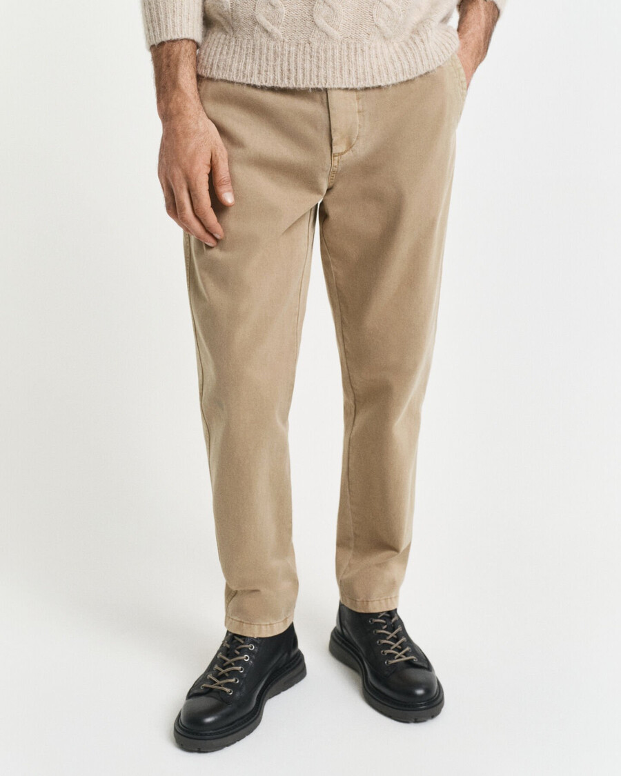 pantaloni chino affusolati regular fit surplus - grigio talpa chiaro