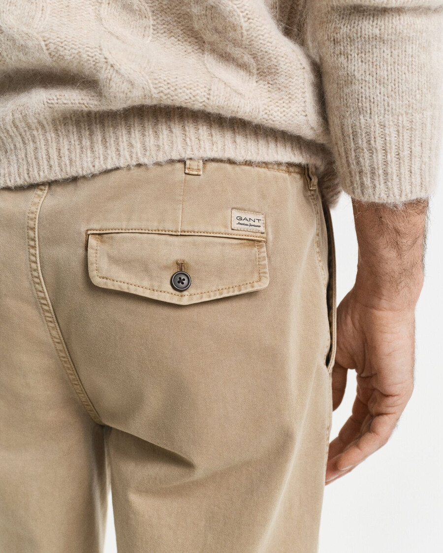 pantaloni chino affusolati regular fit surplus - grigio talpa chiaro