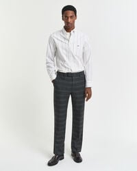pantaloni da abito slim fit a quadri glen - antracite melange