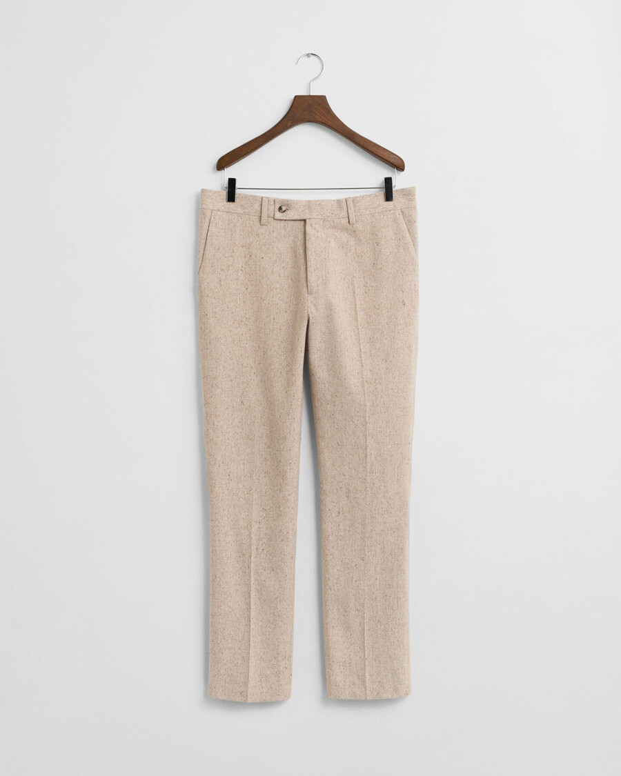 pantaloni da abito donegal slim fit - seed melange