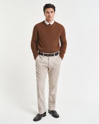 pantaloni da abito donegal slim fit - seed melange