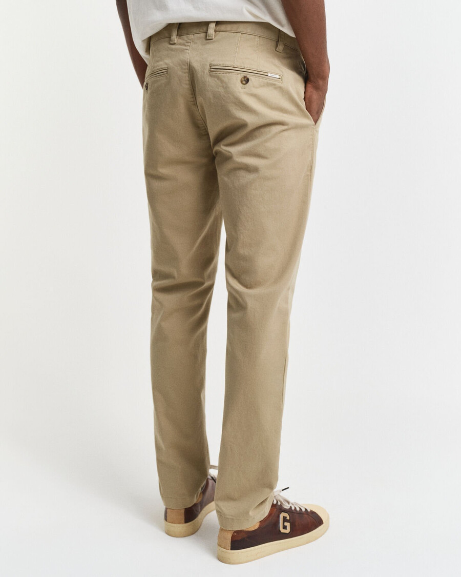 pantaloni chino slim fit super comodi - cachi scuro