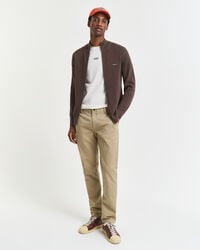pantaloni chino slim fit super comodi - cachi scuro