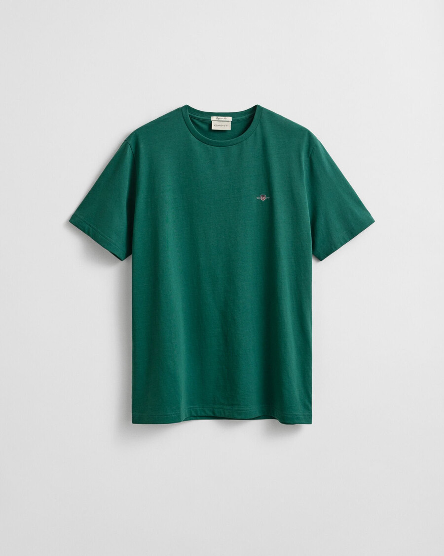 t-shirt con scudo dalla vestibilità regolare - verde foresta intenso