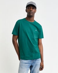 t-shirt con scudo dalla vestibilità regolare - verde foresta intenso