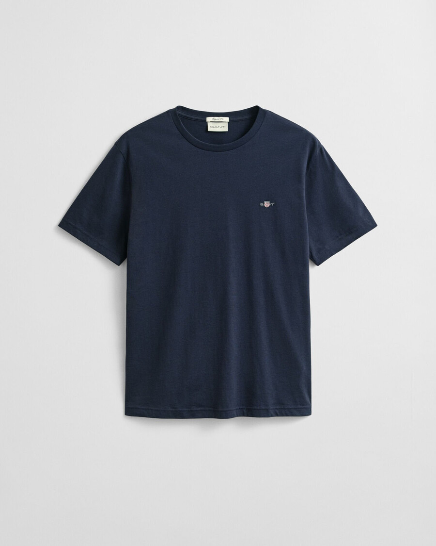 t-shirt con stampa scudo vestibilità regolare - blu sera