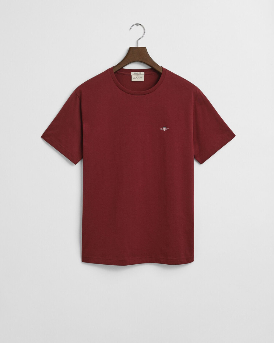 t-shirt con scudo dalla vestibilità regolare - rosso acceso