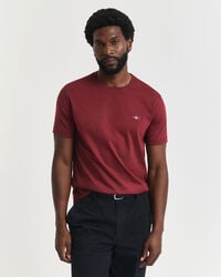 t-shirt con scudo dalla vestibilità regolare - rosso acceso