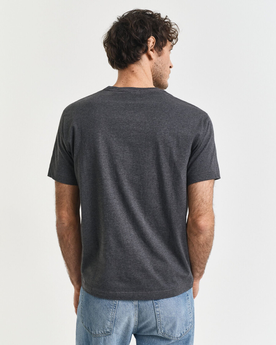 t-shirt regular fit shield - antracite melange