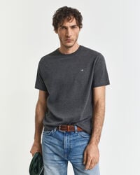 t-shirt regular fit shield - antracite melange