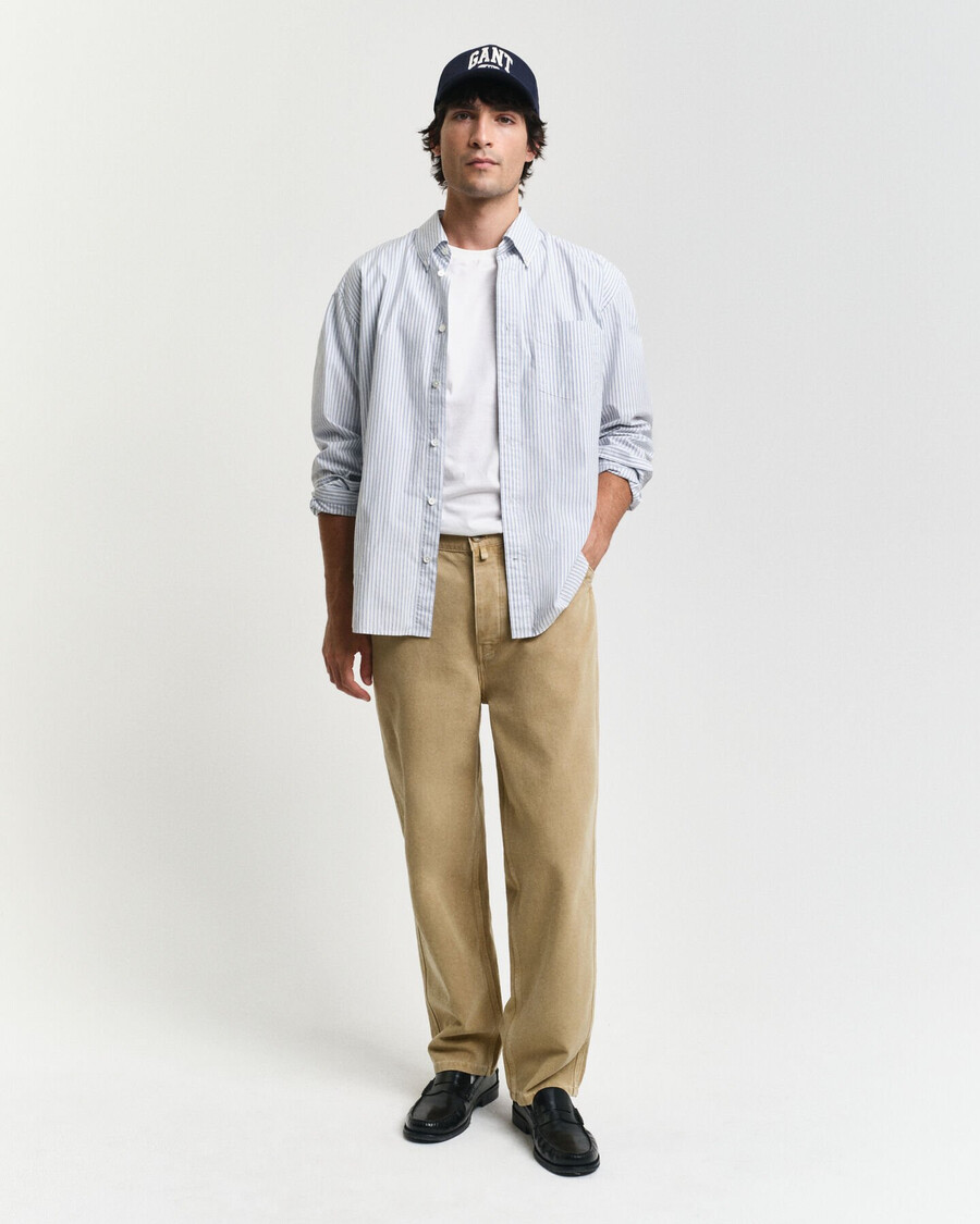 maglietta slim fit con scudo - bianca