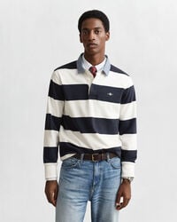 tappeto pesante a righe con colletto in chambray - guscio duovo