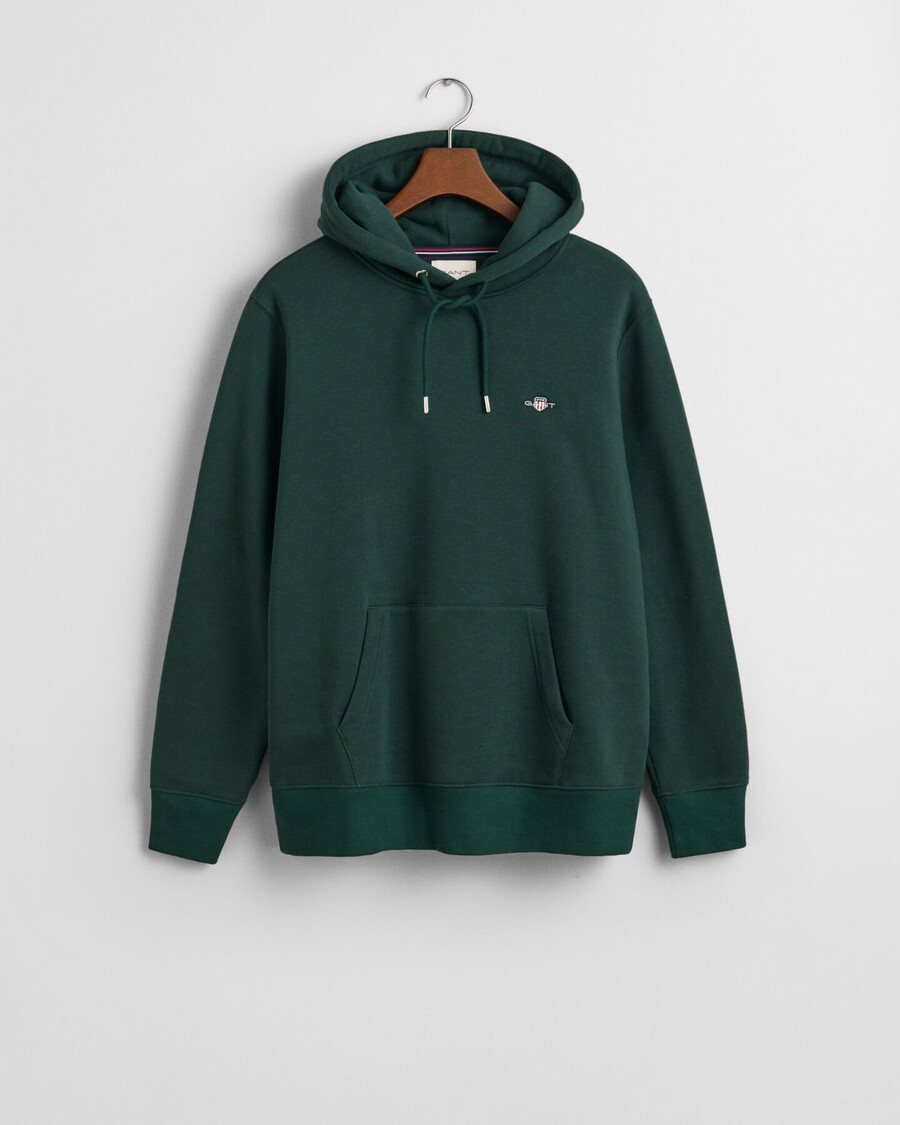 felpa con cappuccio shield - tartan green