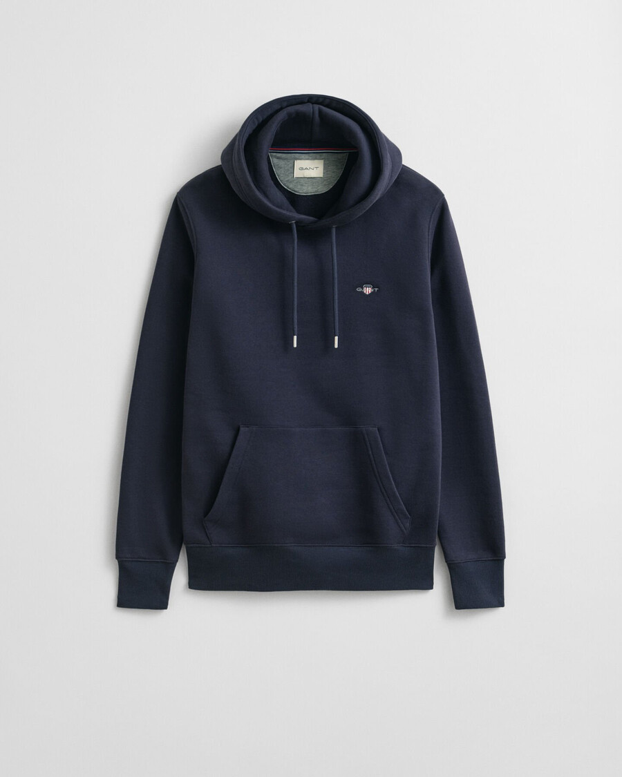 felpa con cappuccio shield - blu sera