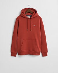 felpa con cappuccio shield - modern rust