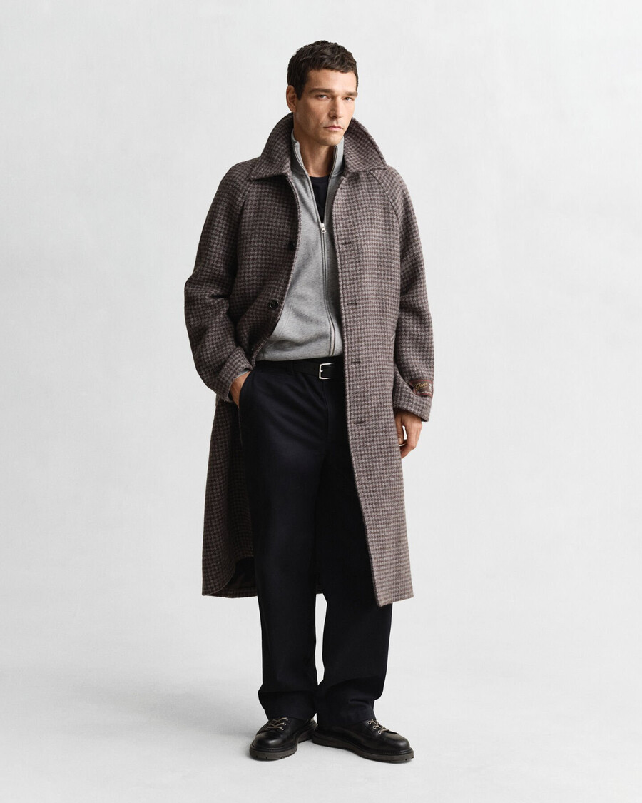 felpa con zip shield - grigio melange