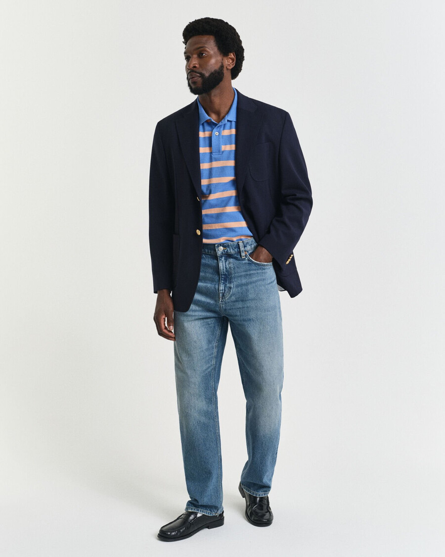 polo a righe - blu perfetto