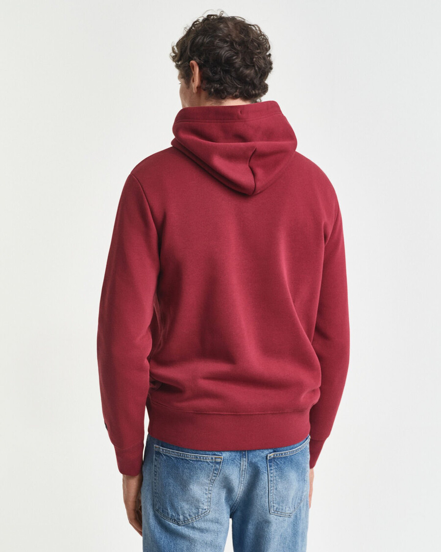 felpa con cappuccio crest graphic - rosso acceso