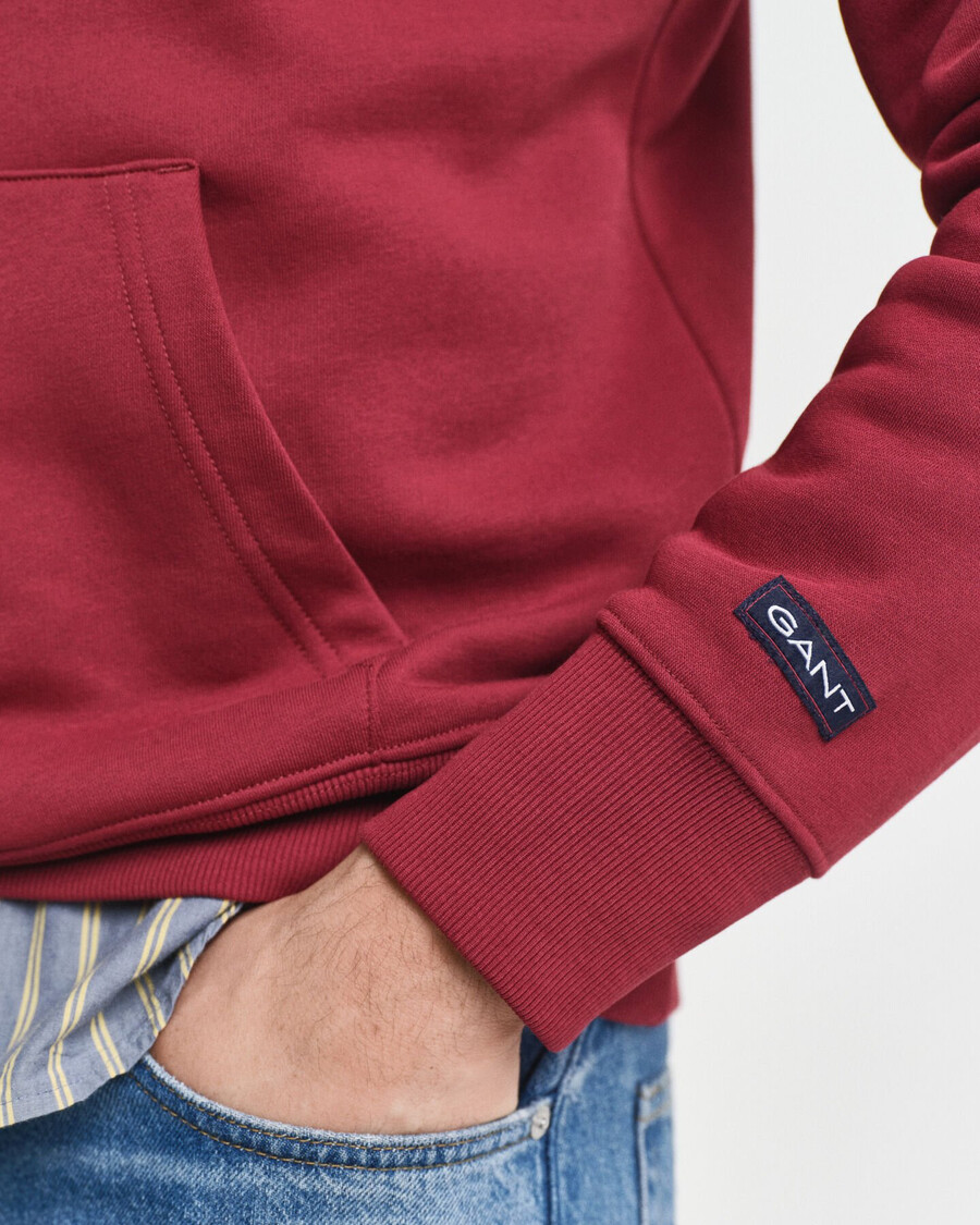felpa con cappuccio crest graphic - rosso acceso