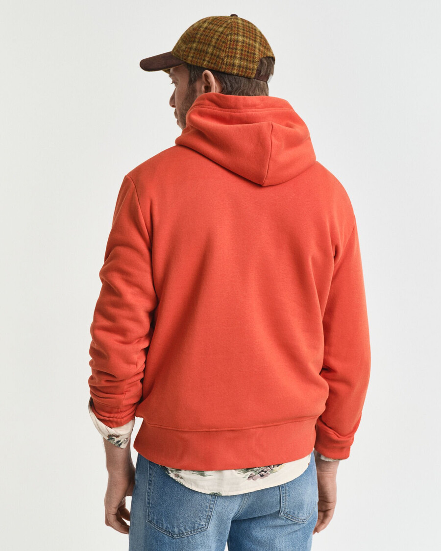 felpa con cappuccio crest graphic - arancione intenso