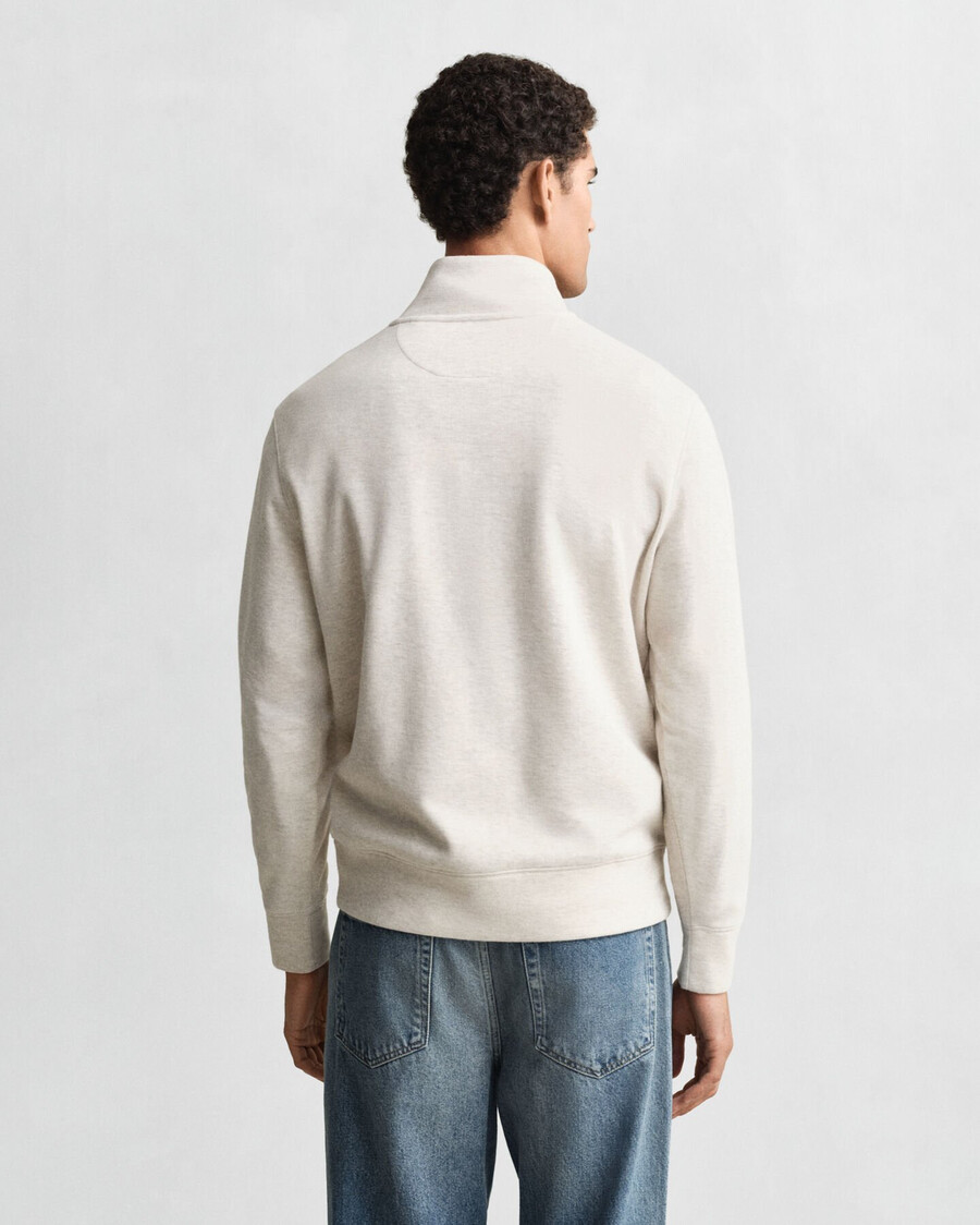 felpa light sacker rib halfzip - seed melange