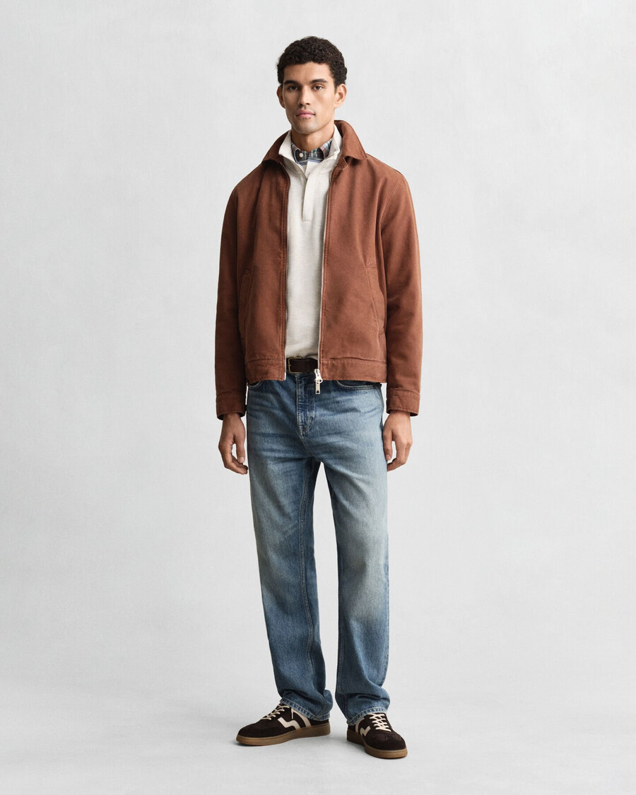 felpa light sacker rib halfzip - seed melange