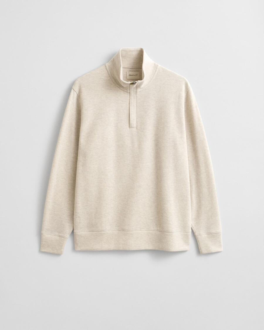 felpa light sacker rib halfzip - seed melange