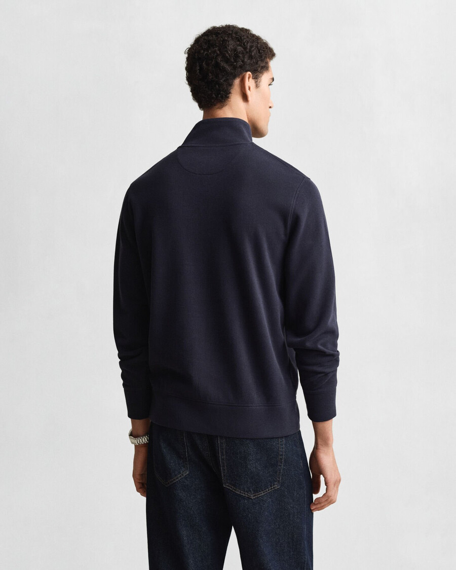 felpa light sacker rib halfzip - blu sera