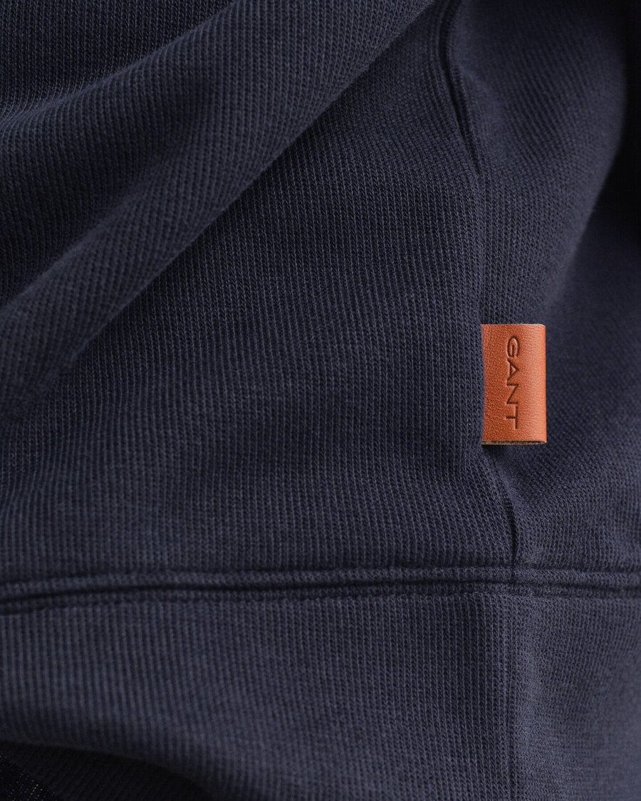 felpa light sacker rib halfzip - blu sera