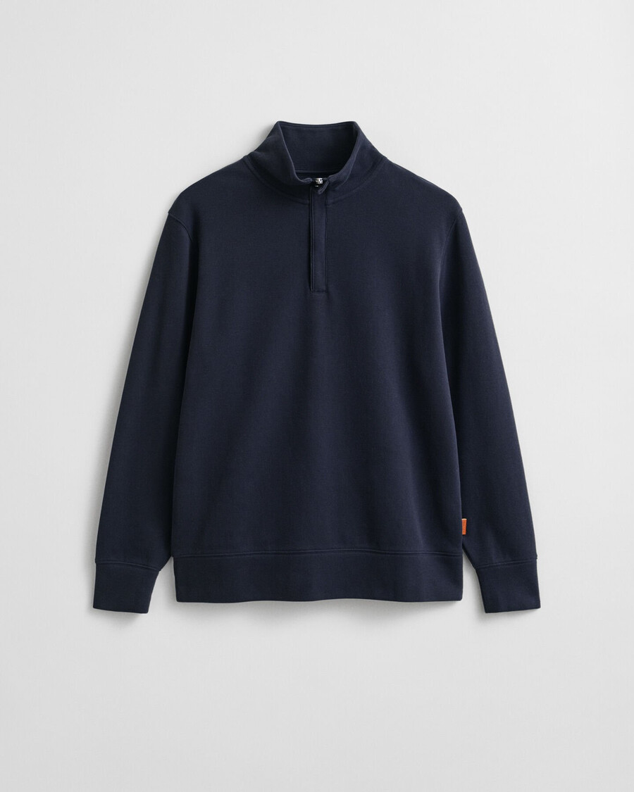 felpa light sacker rib halfzip - blu sera