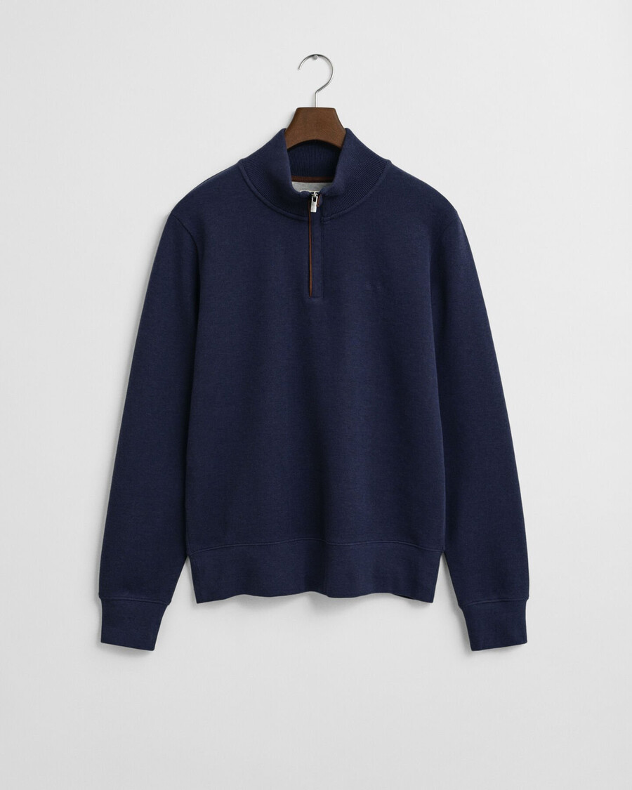 felpa sacker rib halfzip - blu persiano