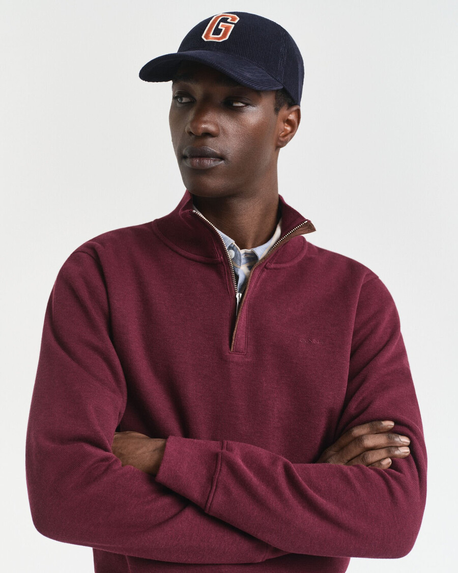 felpa sacker rib halfzip - vino invernale