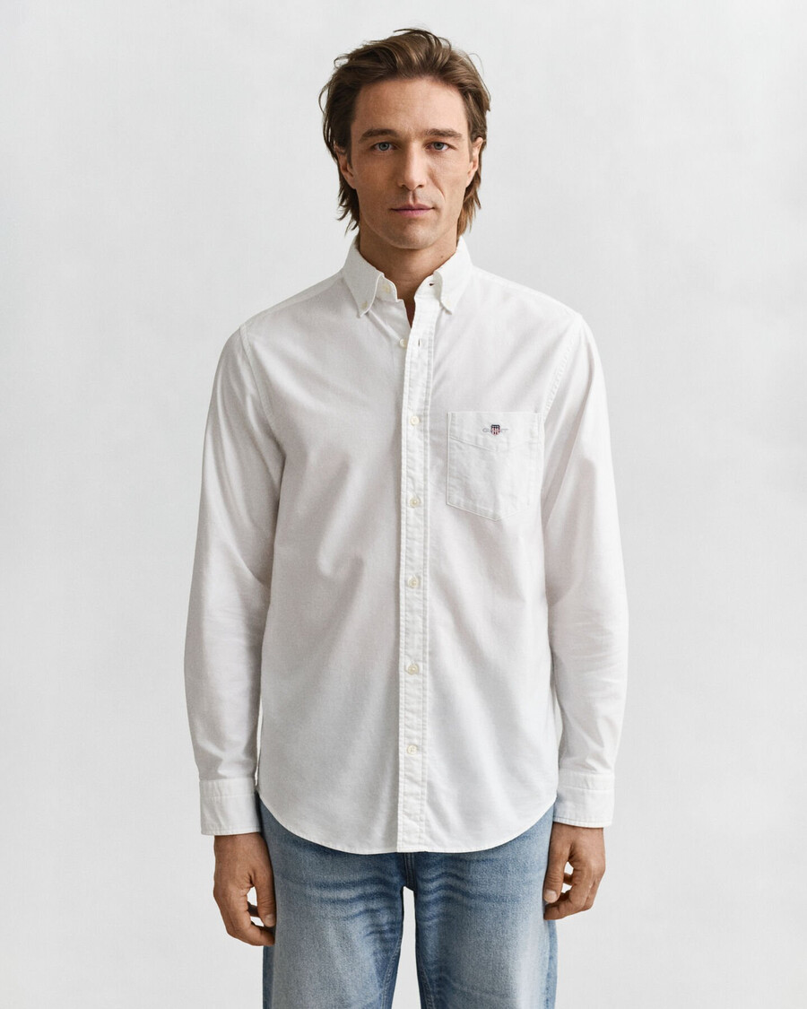 camicia oxford classica vestibilità regolare - bianca