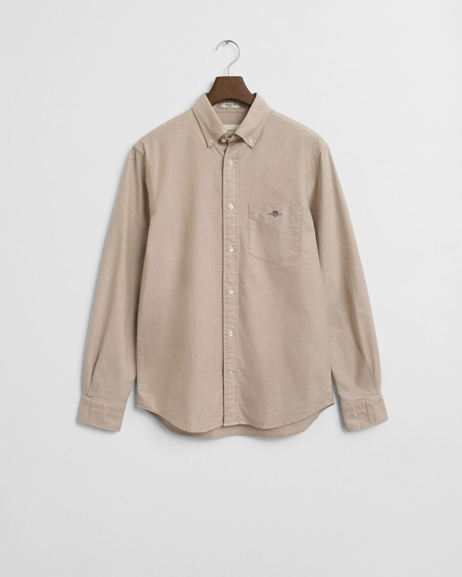 camicia oxford classica vestibilità regolare - cachi caldo