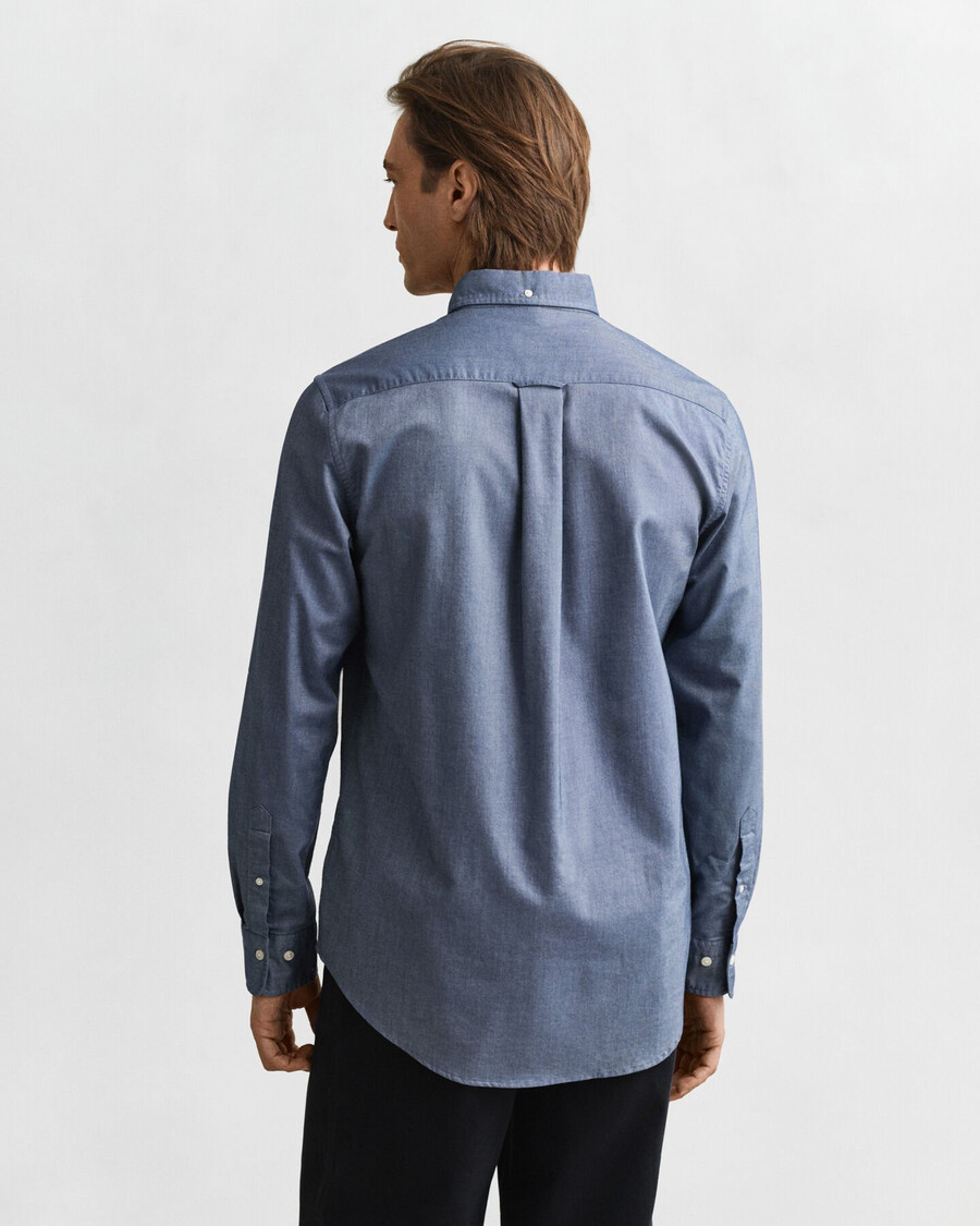 camicia oxford classica vestibilità regolare - blu persiano