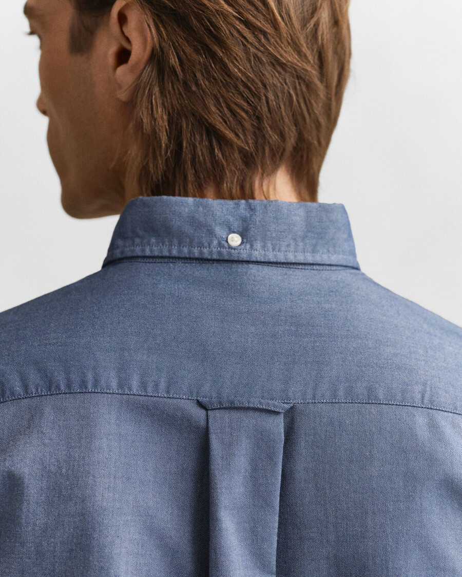 camicia oxford classica vestibilità regolare - blu persiano