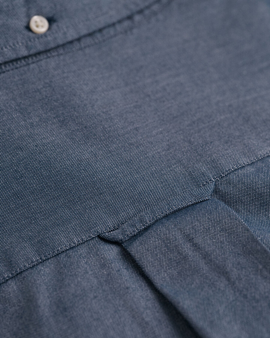 camicia oxford classica vestibilità regolare - blu persiano