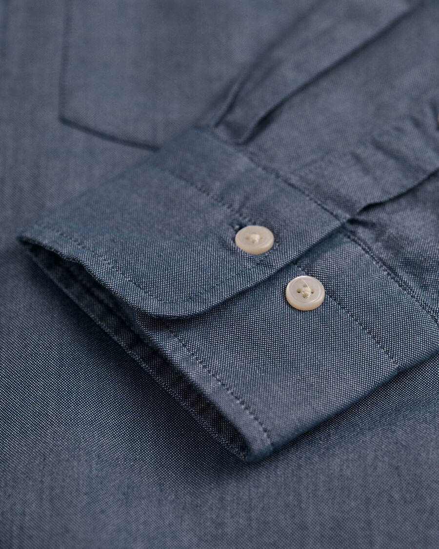 camicia oxford classica vestibilità regolare - blu persiano