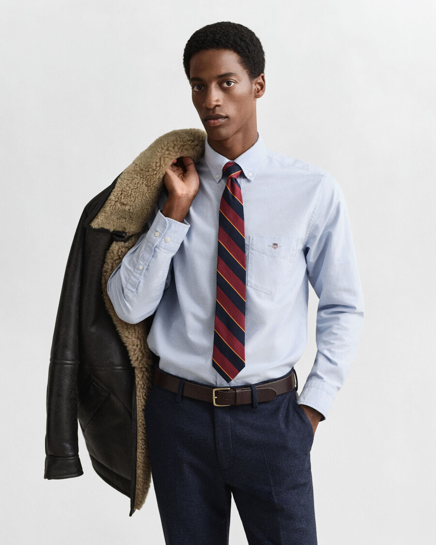 camicia oxford classica vestibilità regolare - azzurro chiaro