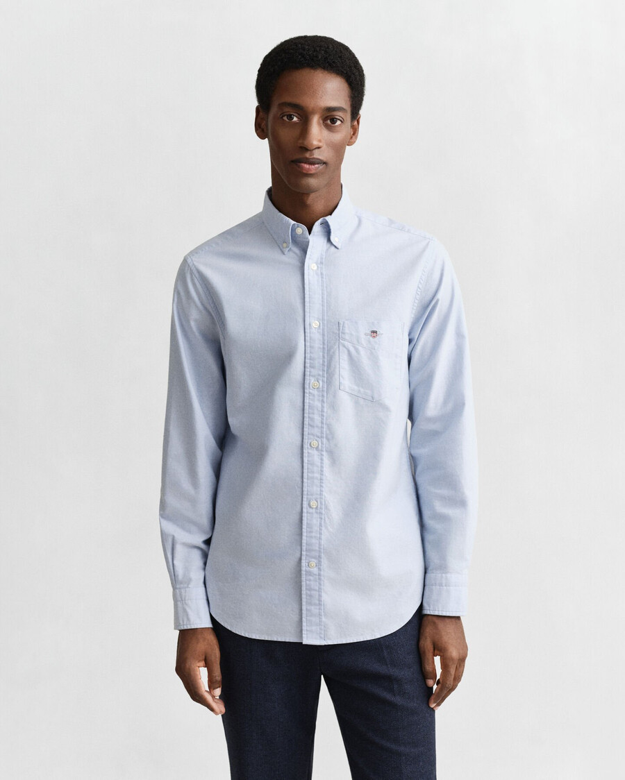camicia oxford classica vestibilità regolare - azzurro chiaro