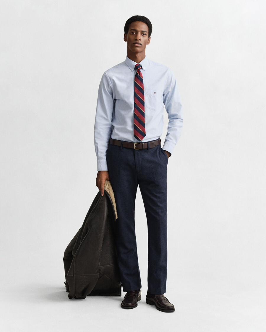 camicia oxford classica vestibilità regolare - azzurro chiaro