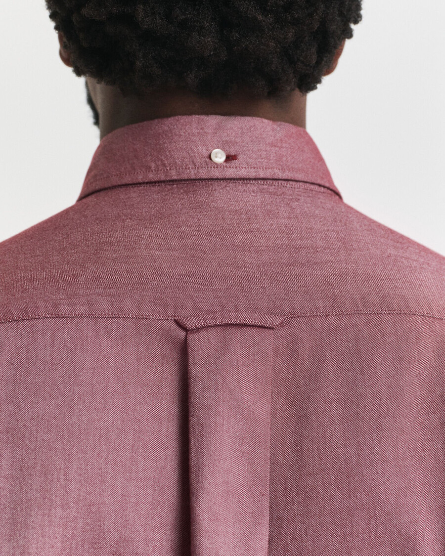camicia oxford classica vestibilità regolare - rosso acceso