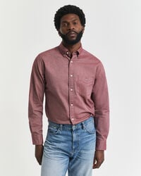 camicia oxford classica vestibilità regolare - rosso acceso