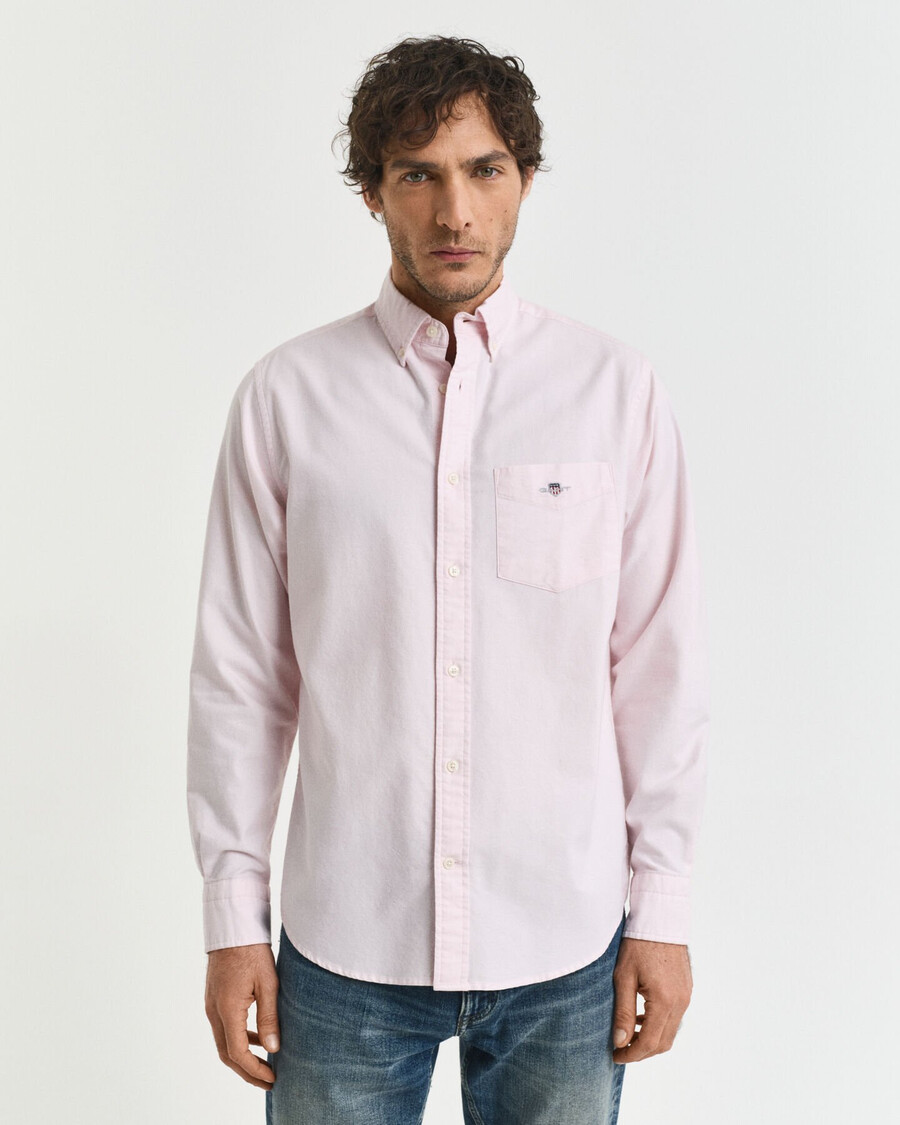 camicia oxford classica vestibilità regolare - rosa chiaro