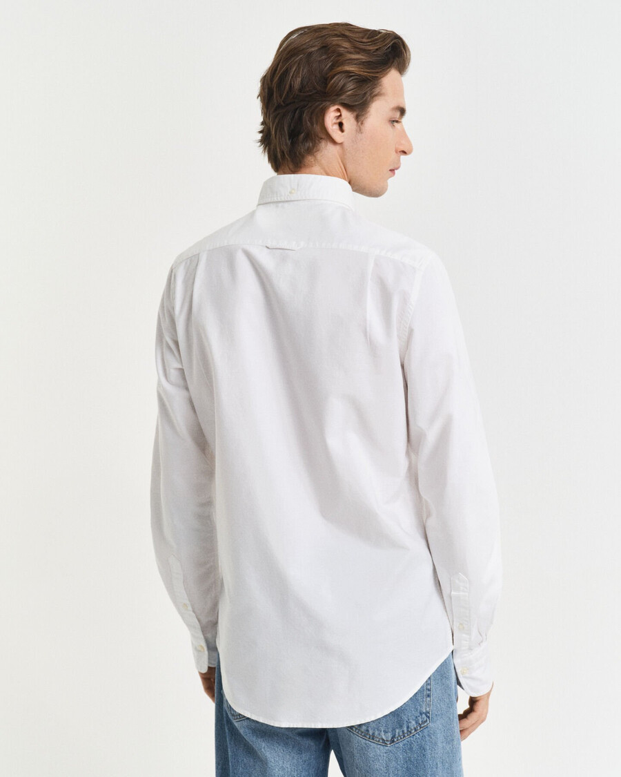 camicia oxford classica slim fit - bianca